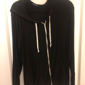 Long sleeve oversized zip up - Brandy Melville